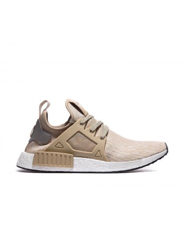 Adidas NMD XR1 Primeknit Trainer - Linen, Metallic Silver and Core Black